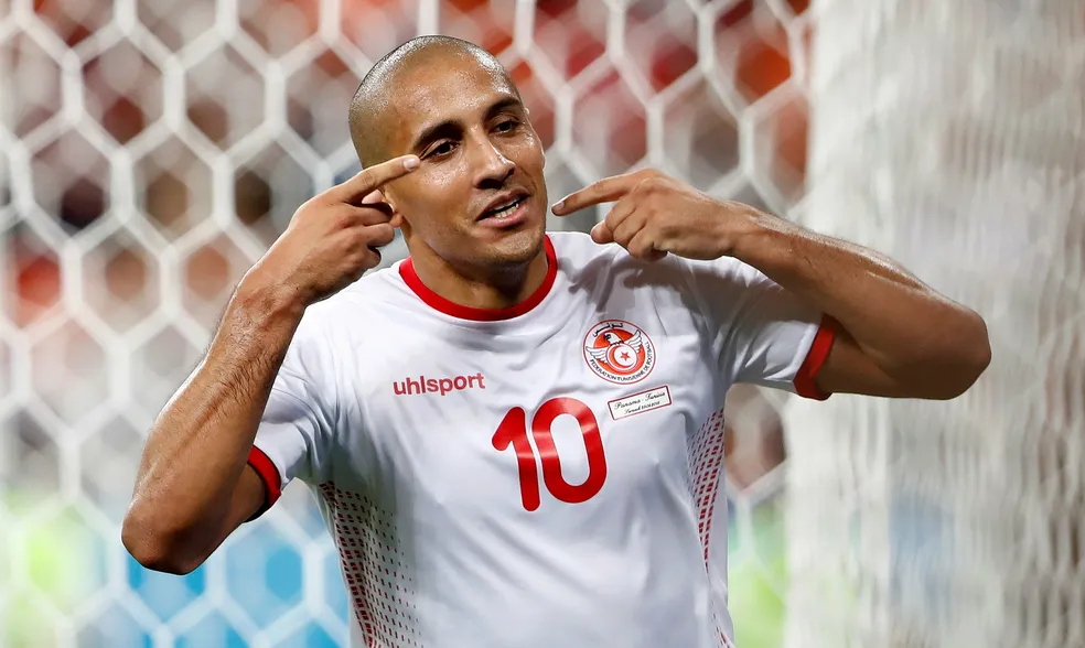 Wahbi Khazri é um dos destaques da Tunísia — Foto: Murad Sezer / Reuters